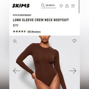 Skims Long Sleeve Bodysuits ( 2)